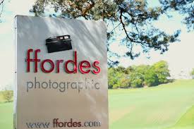 Ffordes Photographic sign against green fields